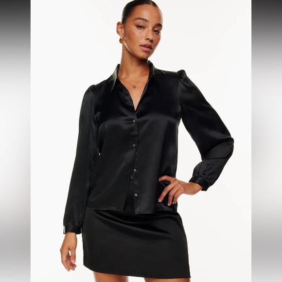 Aritzia Wilfred Kinsella Silk Blouse - Picture 1 of 7